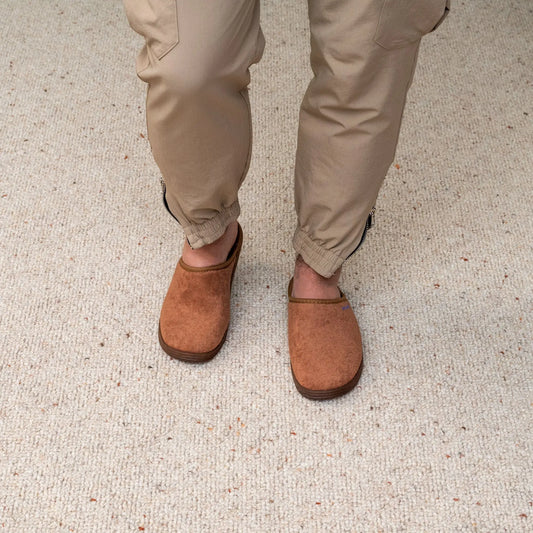 DrLuigi® Orthopedic Slippers for Men - Comfortable Medical Footwear Brown drluigi