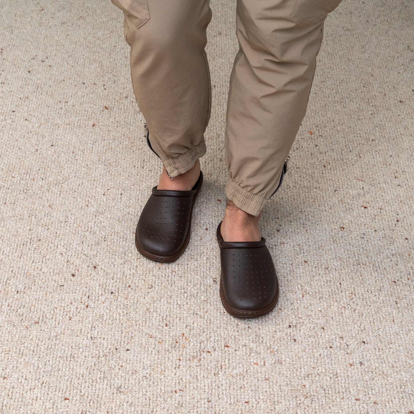 DRLUIGI MEDICAL LEATHER FOOTWEAR FOR MEN PU-01-11-KS - BROWN