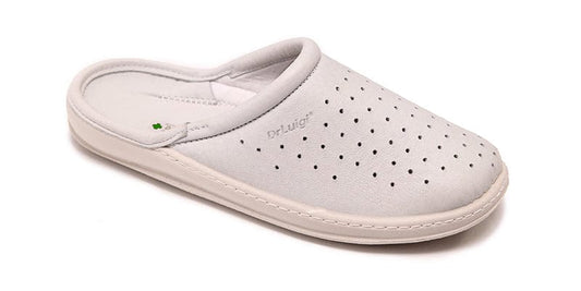 DRLUIGI MEDICAL LEATHER FOOTWEAR FOR MEN PU-01-11-KS - WHITE
