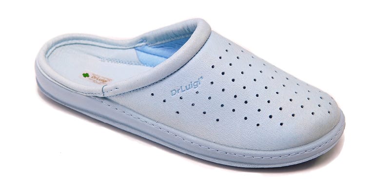 DRLUIGI MEDICAL LEATHER FOOTWEAR FOR MEN PU-01-11-KS - BABY BLUE