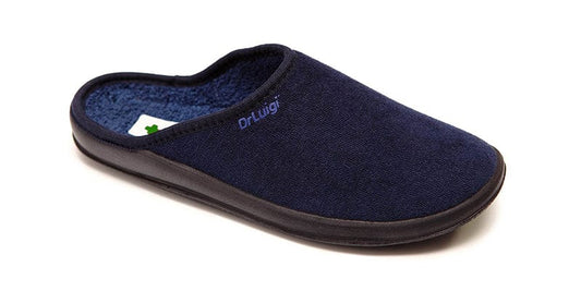 DRLUIGI MEDICAL FOOTWEAR FOR MEN PU-01-01-TF - NAVY BLUE