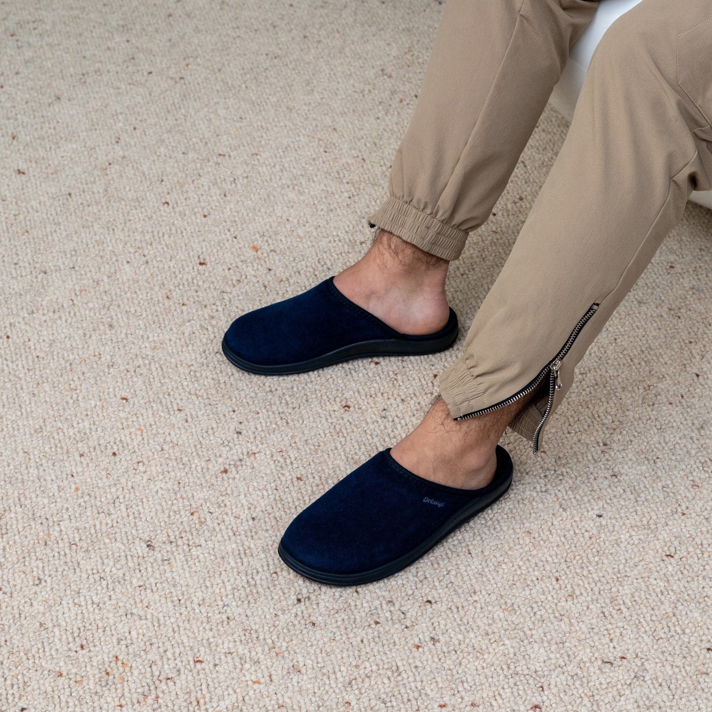 DRLUIGI MEDICAL FOOTWEAR FOR MEN PU-01-01-TF - NAVY BLUE