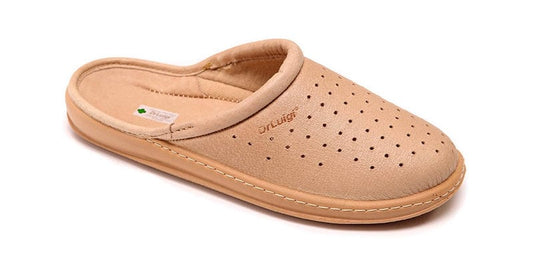 DRLUIGI MEDICAL LEATHER FOOTWEAR FOR MEN PU-01-11-KS - BEIGE