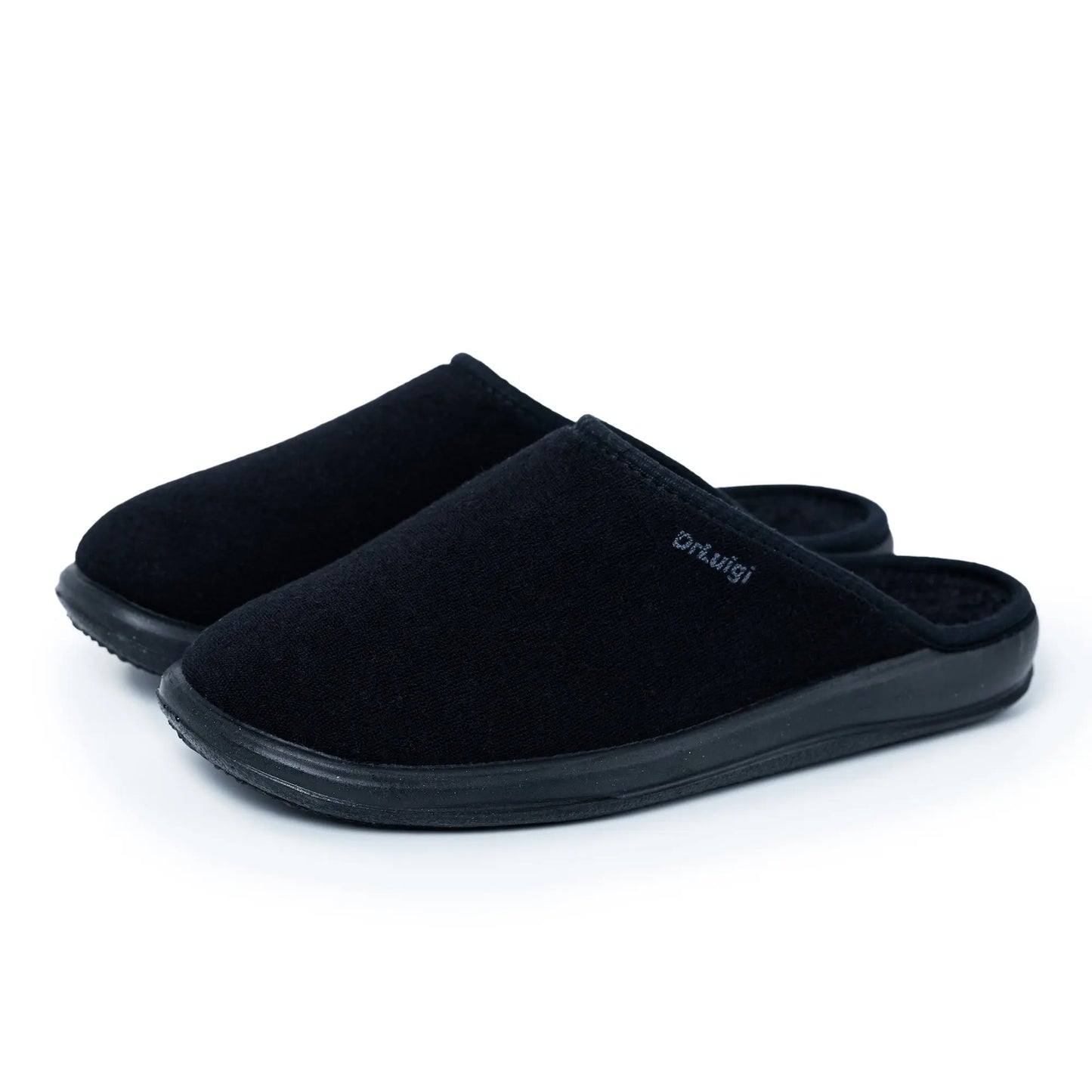 DrLuigi® Orthopedic Slippers for Men - Comfortable Medical Footwear Black drluigi