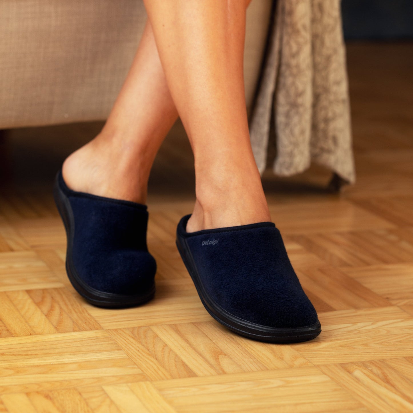 DRLUIGI MEDICAL FOOTWEAR FOR WOMEN PU-01-01-TF - NAVY BLUE