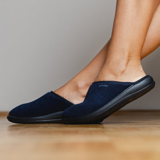 DRLUIGI MEDICAL FOOTWEAR FOR WOMEN PU-01-01-TF - NAVY BLUE