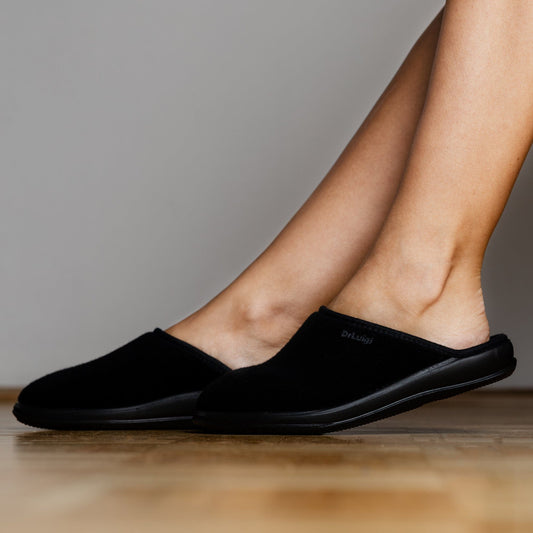 DRLUIGI MEDICAL FOOTWEAR FOR WOMEN PU-01-01-TF - BLACK