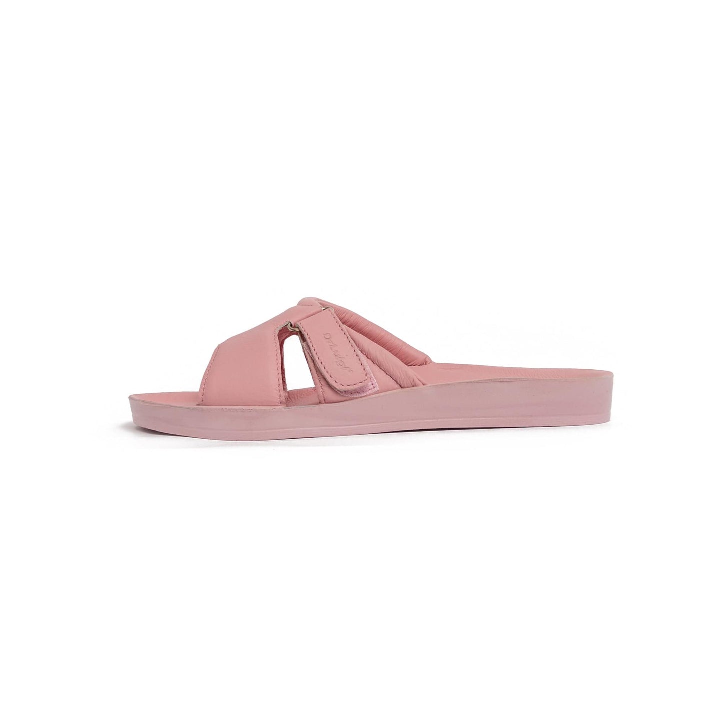 DRLUIGI MEDICAL LEATHER SLIDES SANDALS FOR WOMEN PU-02-20-KS - PINK