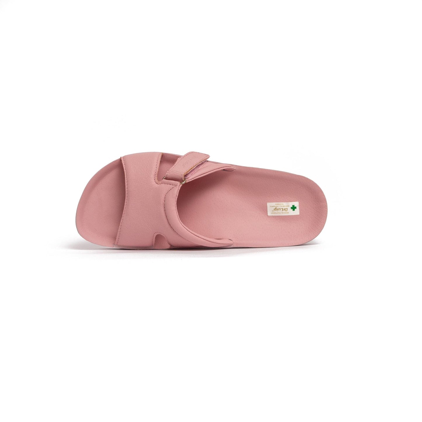 DRLUIGI MEDICAL LEATHER SLIDES SANDALS FOR WOMEN PU-02-20-KS - PINK