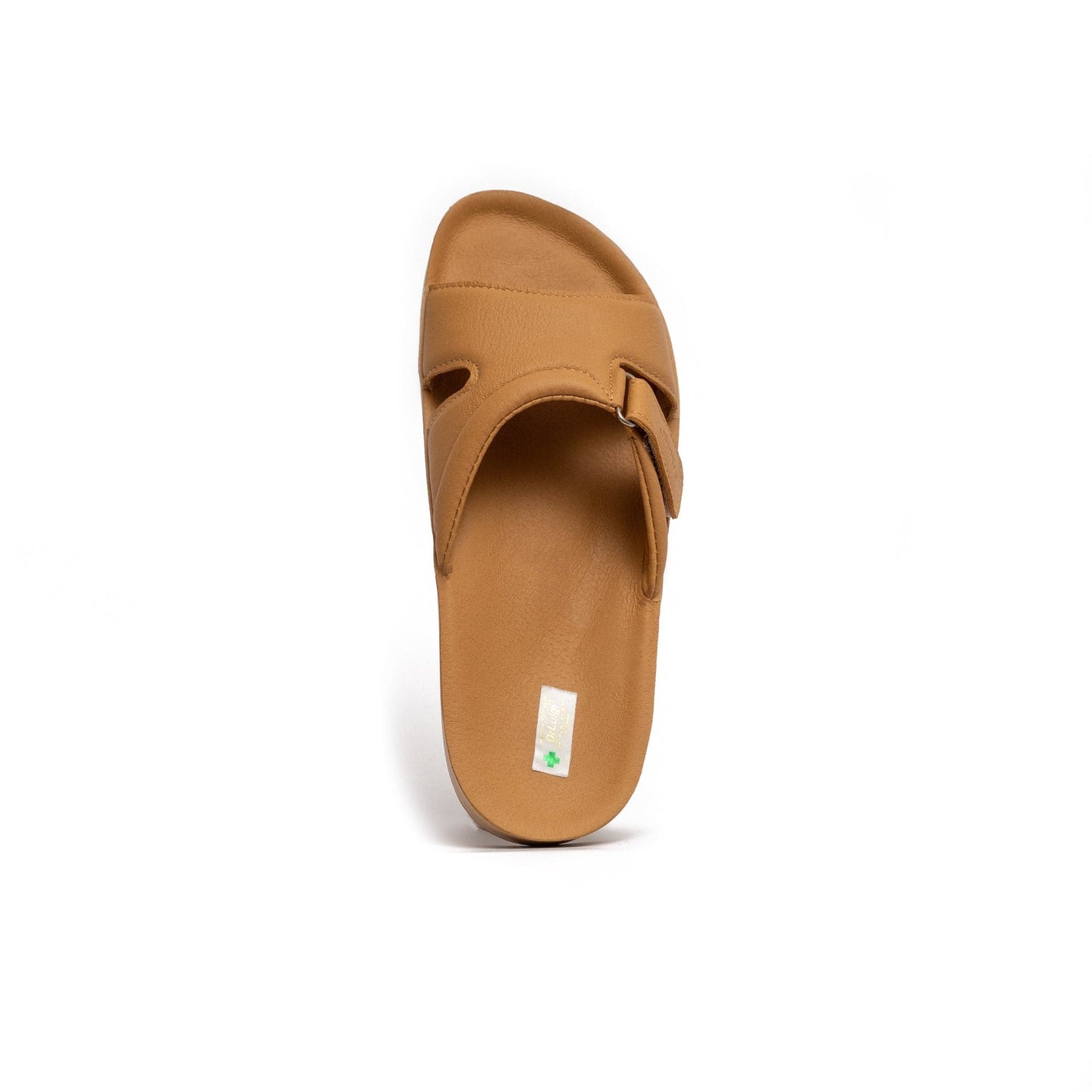 DRLUIGI MEDICAL LEATHER SLIDES SANDALS FOR WOMEN PU-02-20-KS - BEIGE