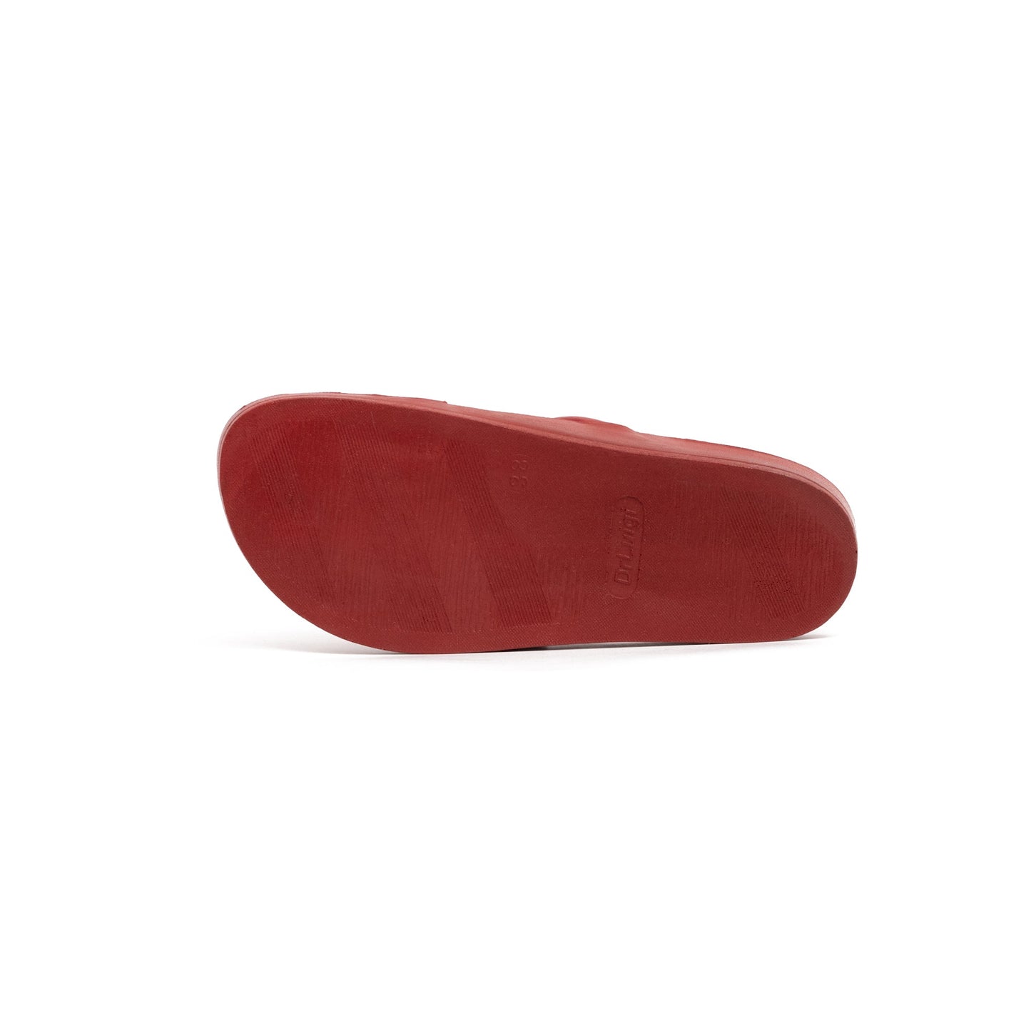 DRLUIGI MEDICAL LEATHER SLIDES SANDALS FOR WOMEN PU-02-20-KS - RED