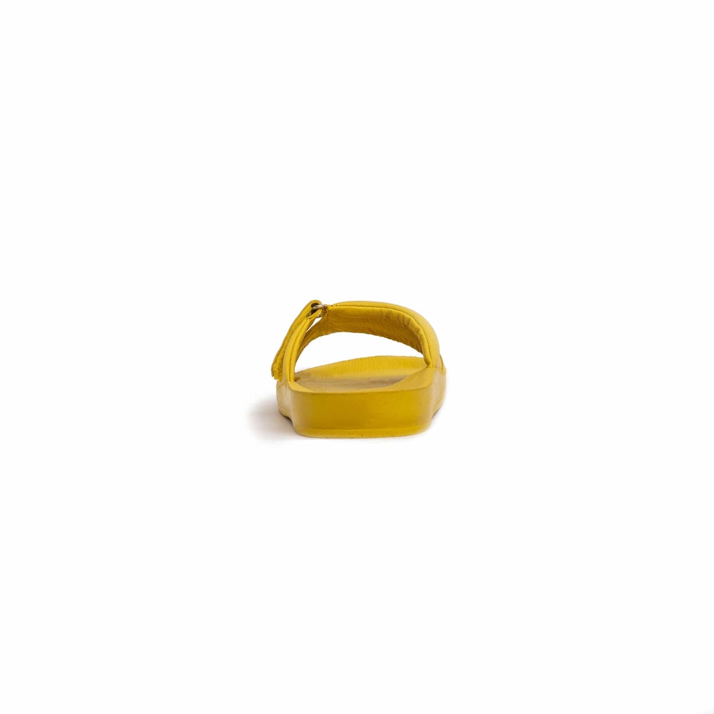 DRLUIGI MEDICAL LEATHER SLIDES SANDALS FOR WOMEN PU-02-20-KS - YELLOW