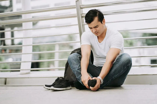 swollen and tired feet after a long day