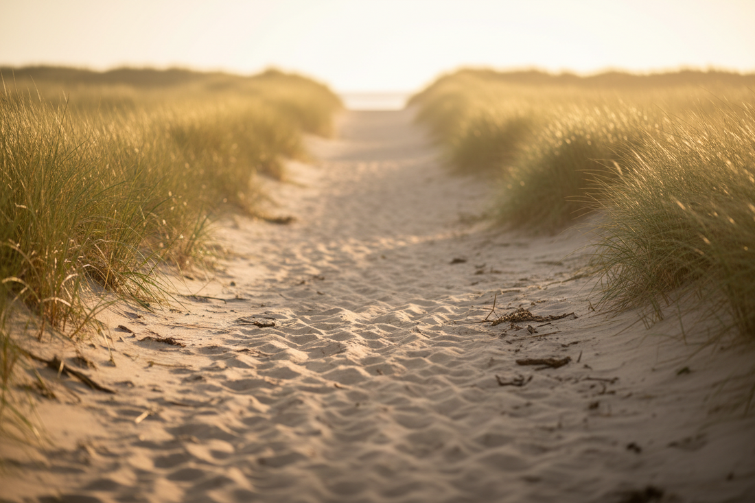 Long path stretching into morning light representing the choice to start caring for your feet today