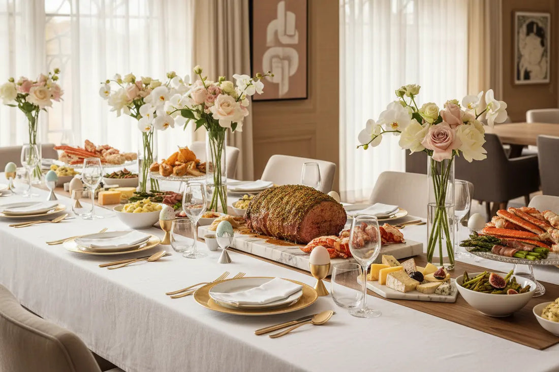 easter lunch table