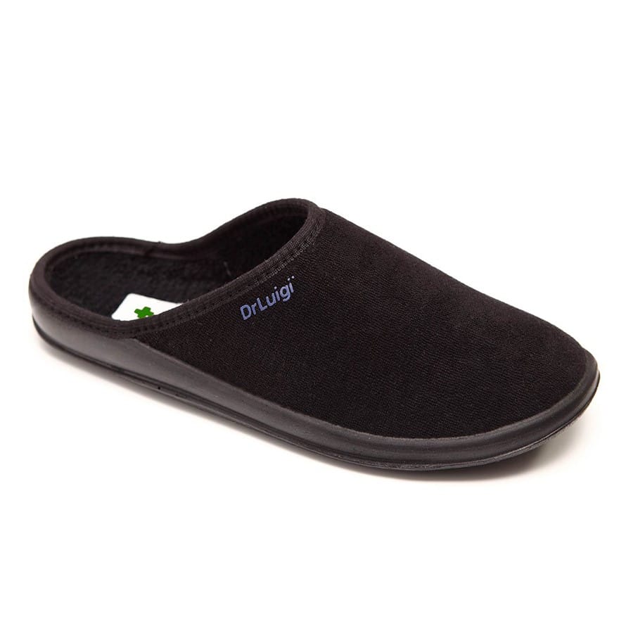 DrLuigi® Orthopedic Slippers for Women - Comfortable Medical Footwear Black