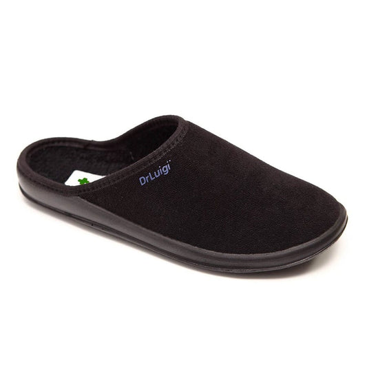 DrLuigi® Orthopädische Hausschuhe für Damen - Bequeme medizinische Fußbekleidung Schwarz