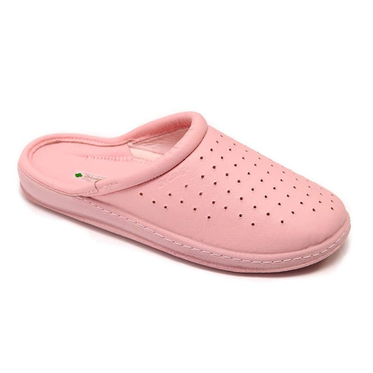 DrLuigi® Orthopedic Clogs for Women - Comfortable Medical Footwear Pink Leather