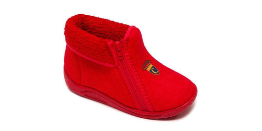 DRLUIGI MEDICAL FOOTWEAR FOR CHILDREN – ZIPPER PU-04-03-TP - RED
