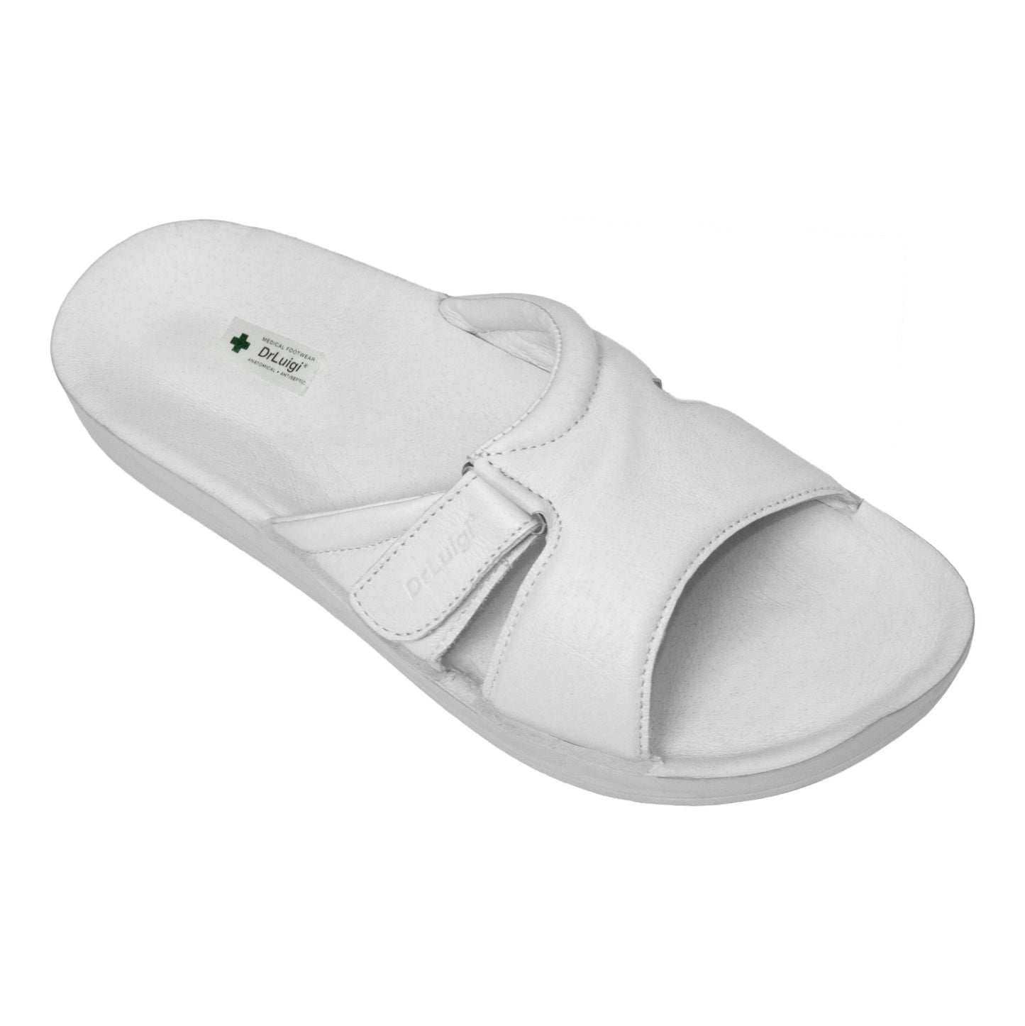 DrLuigi® Orthopädische Sandalen für Damen – Bequemes medizinisches Schuhwerk aus weißem Leder