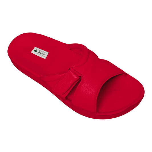 DrLuigi® Orthopädische Sandalen für Damen – Bequeme medizinische Fußbekleidung Rotes Leder