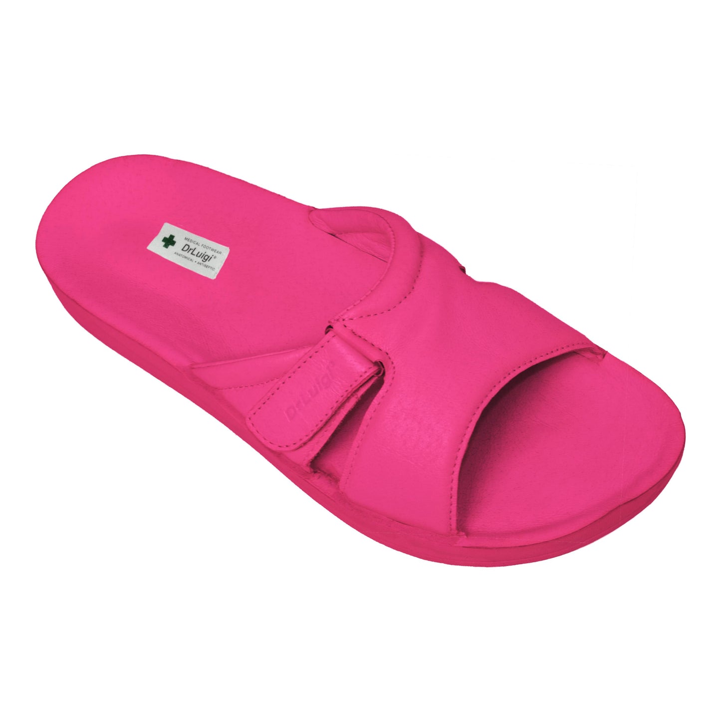 DrLuigi® Orthopädische Sandalen für Damen – Bequeme medizinische Fußbekleidung aus Fuchsie-Leder