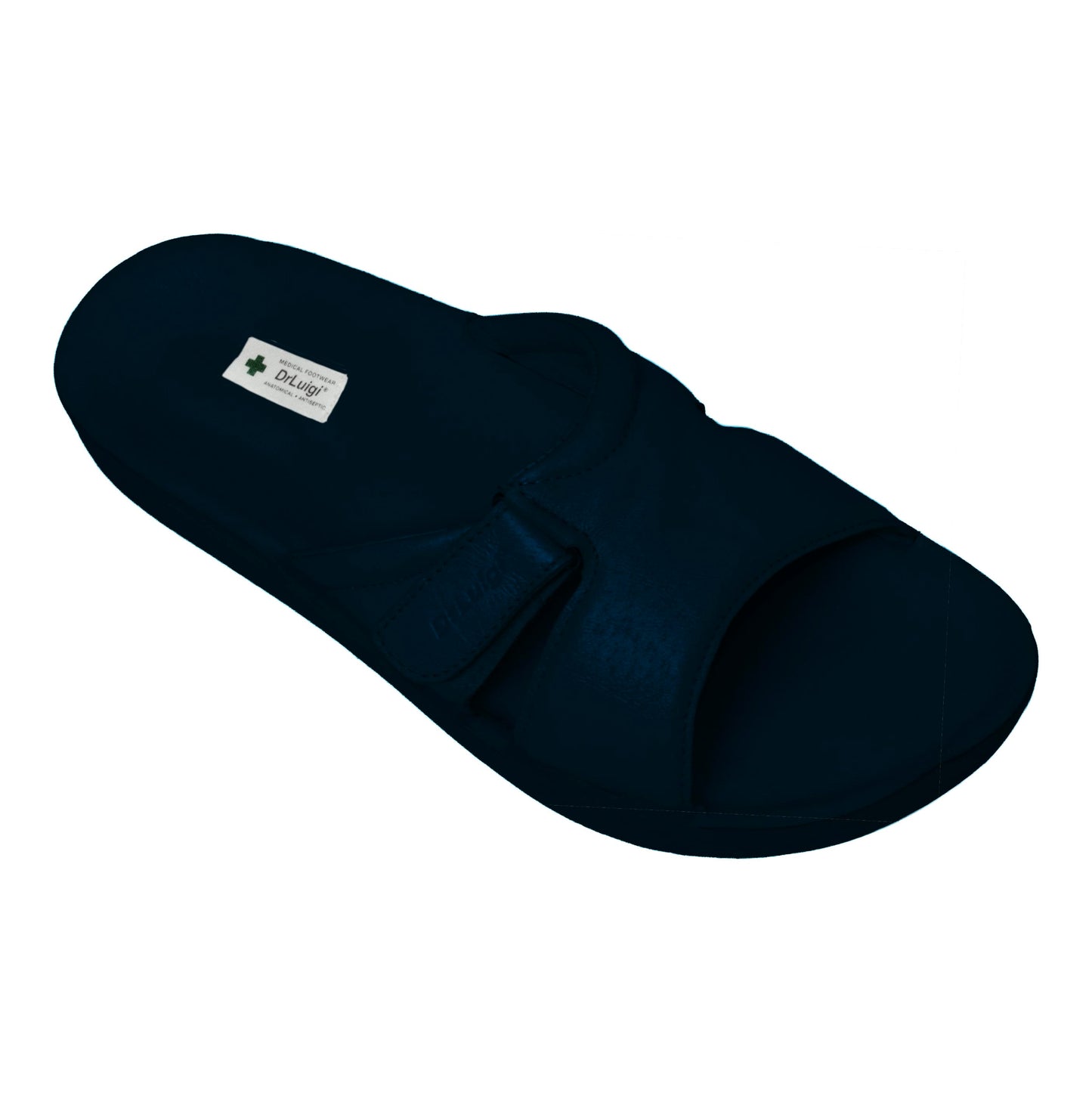 DrLuigi® Orthopedic Sandals for Women - Comfortable Medical Footwear Navy Blue Leather