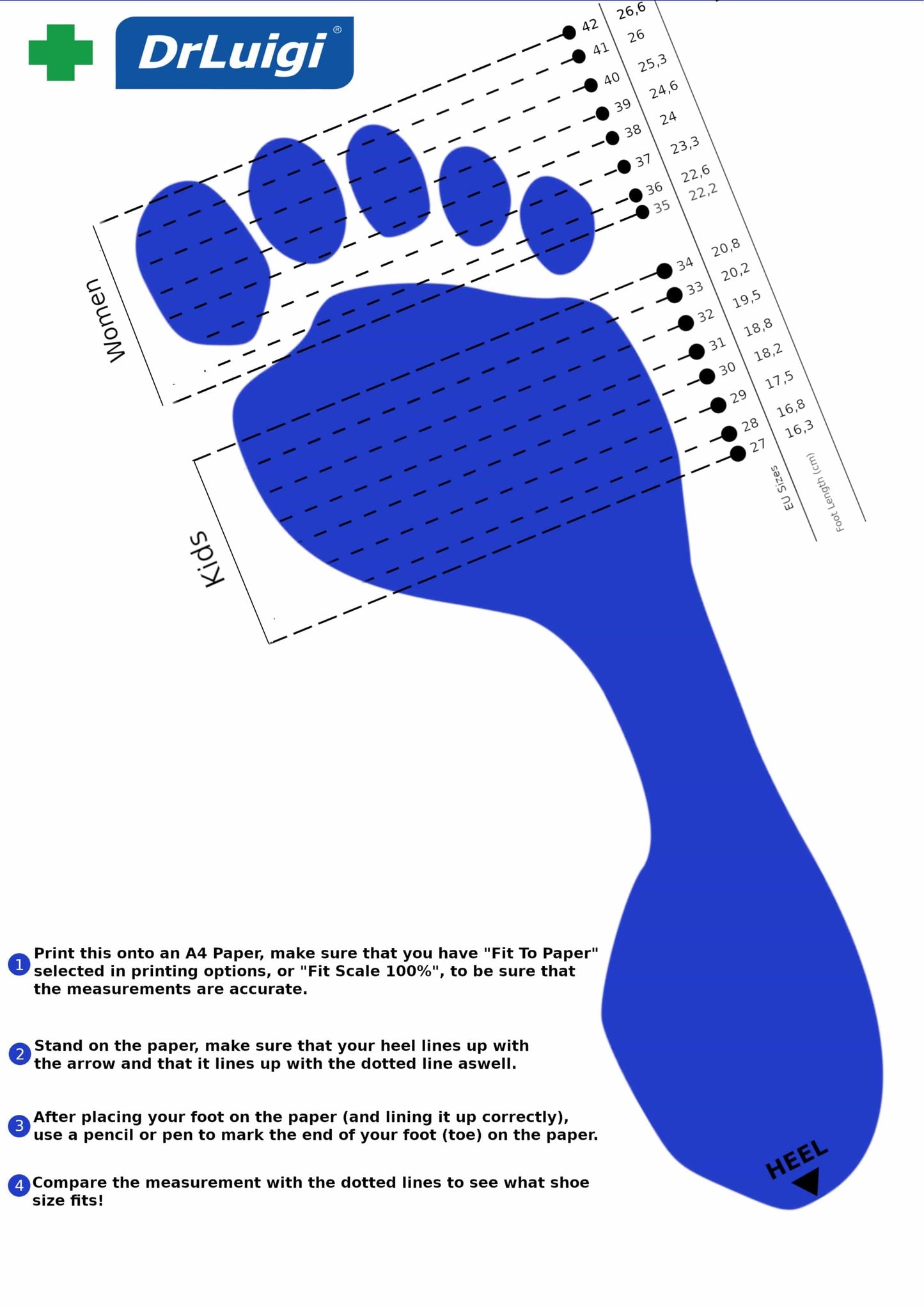 DRLUIGI MEDICAL FOOTWEAR FOR CHILDREN – ELASTIC STRETCH BAND PU-04-01-TP